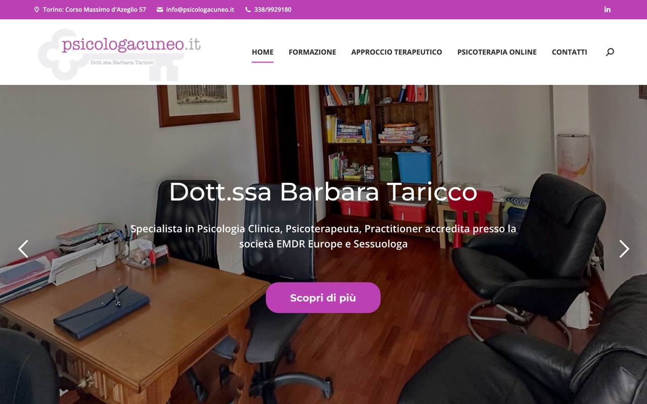 Home del sito di Barbara Taricco, psicologa clinica